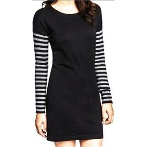 CLOSET CLOSING! Express • Black & White Striped bodycon